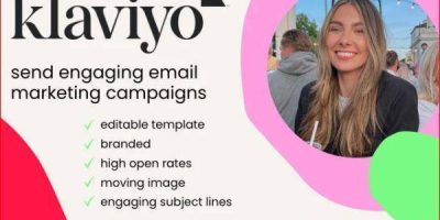 create branded email marketing campaigns using klaviyo