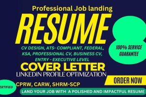 Upgrade your resume/CV, or cover letter to land your dream job